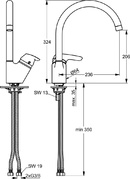 Смесител за кухня Ideal Standard Cerasprint (1)