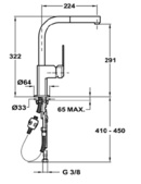 Кухненски смесител Teka MZX PULL OUT (1)