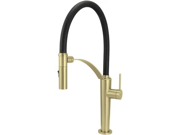 Едноръкохватков смесител за кухня Corda Brushed Gold