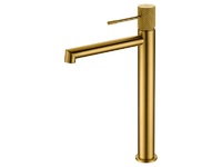 Висок смесител за умивалник Line Brushed Gold