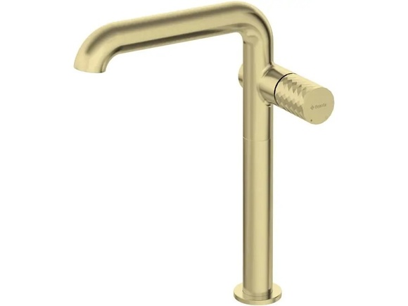 Стояща смесителна батерия за мивка Silia Hexa Brushed Gold