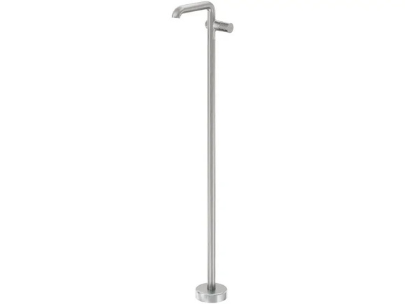 Свободностоящ едноръкохватков смесител Silia Hexa Brushed Steel