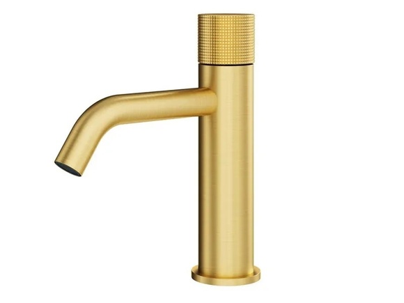 Луксозен смесител за мивка Logica Shine Brushed Gold